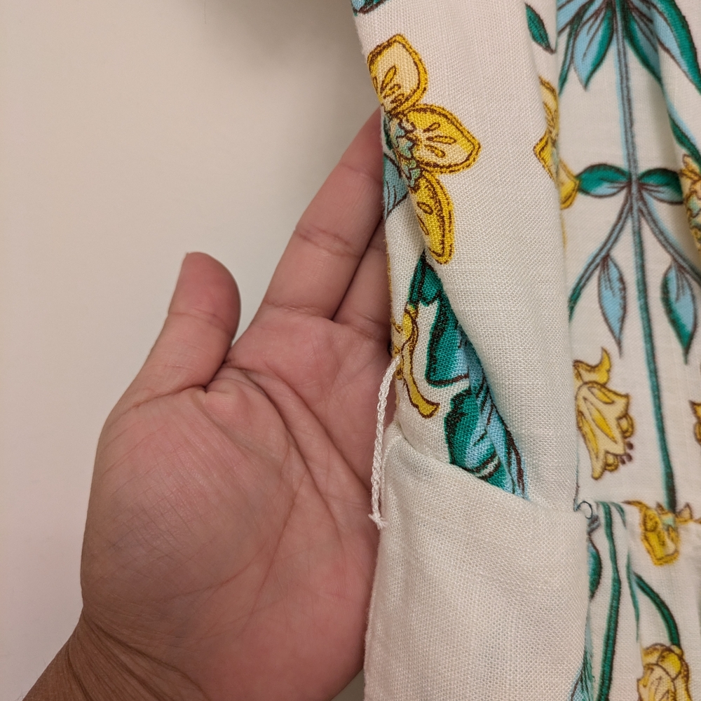 Draper James Blue Sundress with Flutter Cap Sleeves - Picture 3 of 10